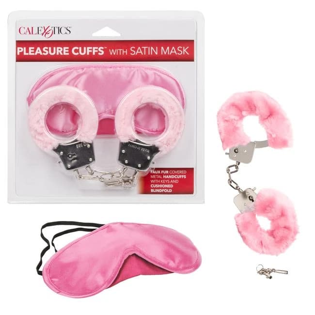 Pleasure Cuffs W/satin Mask - Image 1