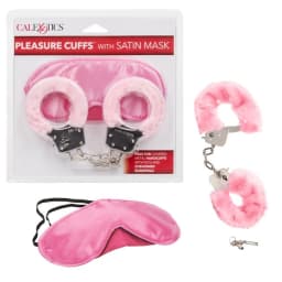Pleasure Cuffs w/ Satin Mask, image 1