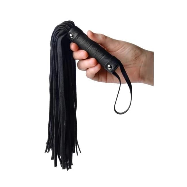 Pleather Pleasure Mini Flogger Black - Image 1