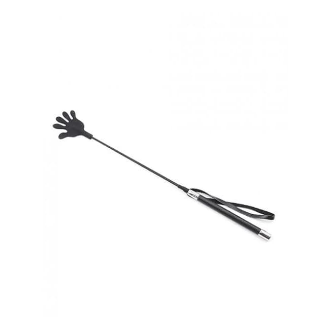 Plesur 22" Hand Shaped Silicone Crop - Black - Image 1