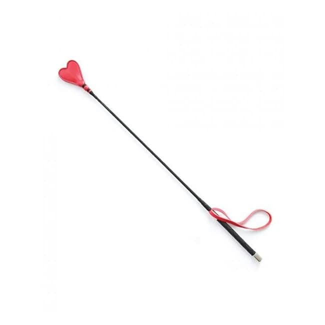 Plesur 26" Heart Pvc Crop - Black/red - Image 1
