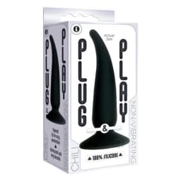 Plug and Play Silicone Chili Black Butt Plug, image 2