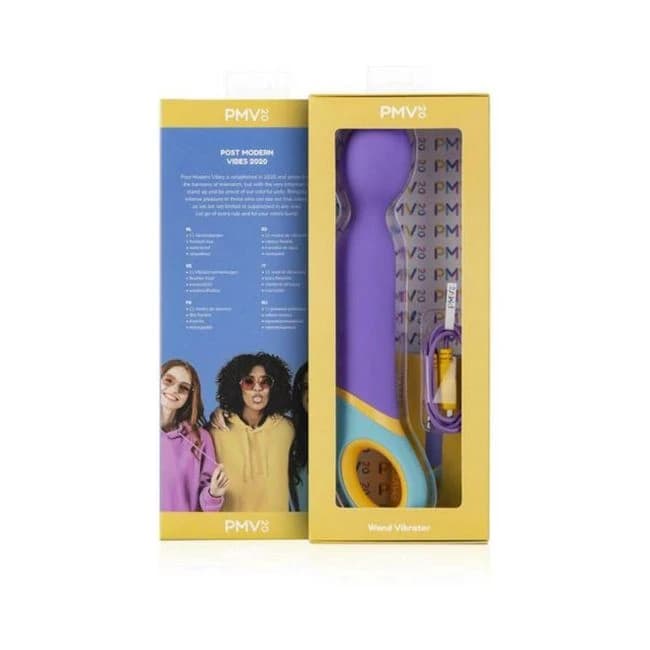 Pmv20 Base Wand Vibrator Silicone Purple - Image 1