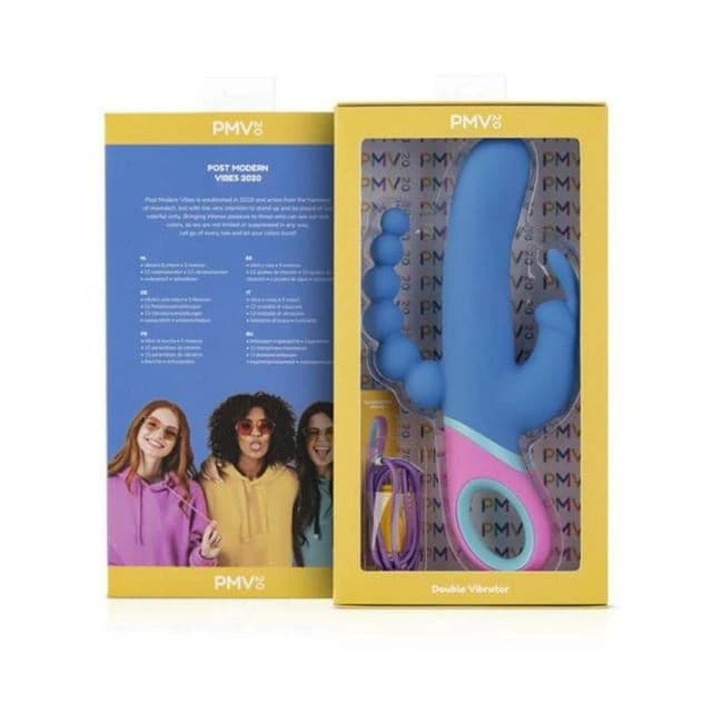Pmv20 Vice Double Vibrator Silicone Blue - Image 1