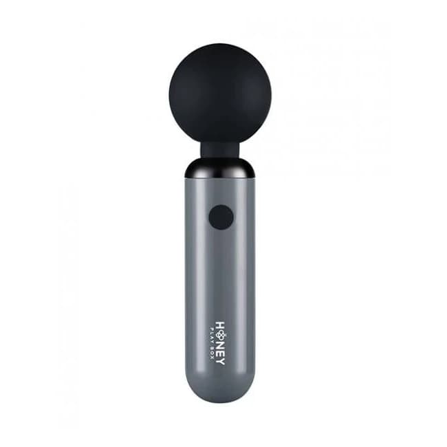 Pomi Wand Clit Tease Vibrating Wand - Grey - Image 1