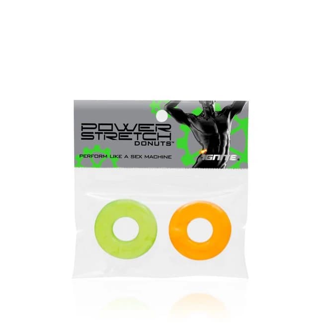 POWER STRETCH DONUTS 2PK ORANGE/GREEN  - Image 1