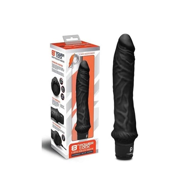 Powercock 8 Girthy Realistic Vibrator B - Image 1