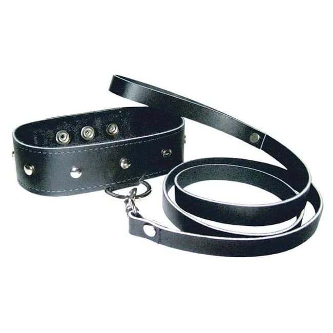 Premium Leather Leash & Collar - Image 1
