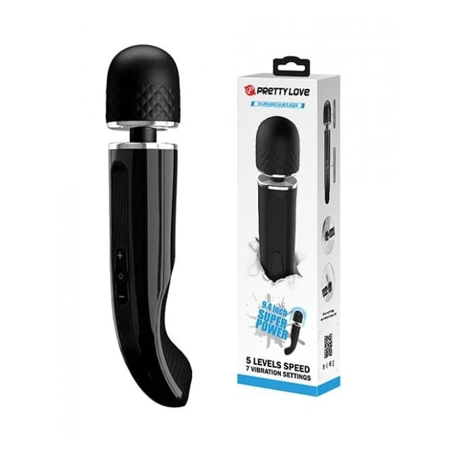 Pretty Love 9.4" Charming Massager - Black - Image 1
