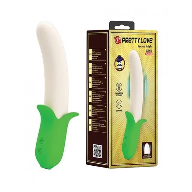 Pretty Love Banana Knight Vibrator - Green - Image 1