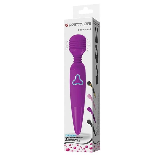 Pretty Love Body Wand with Led Light - Fucshia - Image 1