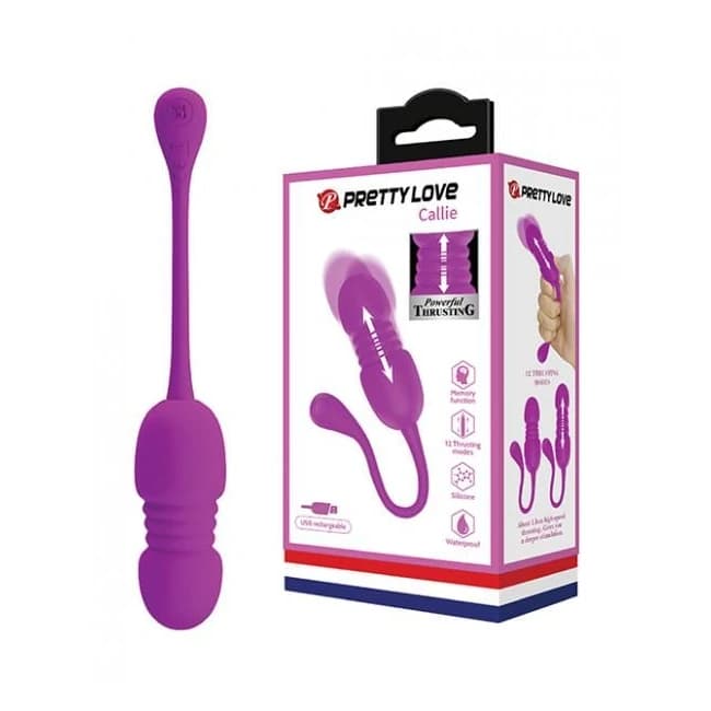 Pretty Love Callie Thrusting Egg - Fuchsia - Image 1