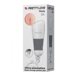 Pretty Love Hedy Suction Pad Stroker White, image 3