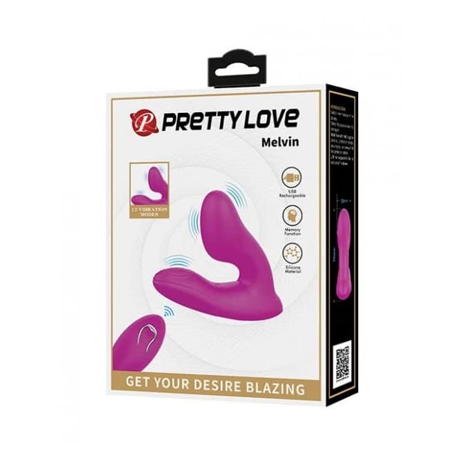 Pretty Love Melvin Dual Stimulator - Fuchsia - Image 1