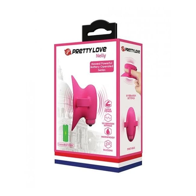 Pretty Love Nelly Finger Battery Vibe - Pink - Image 1
