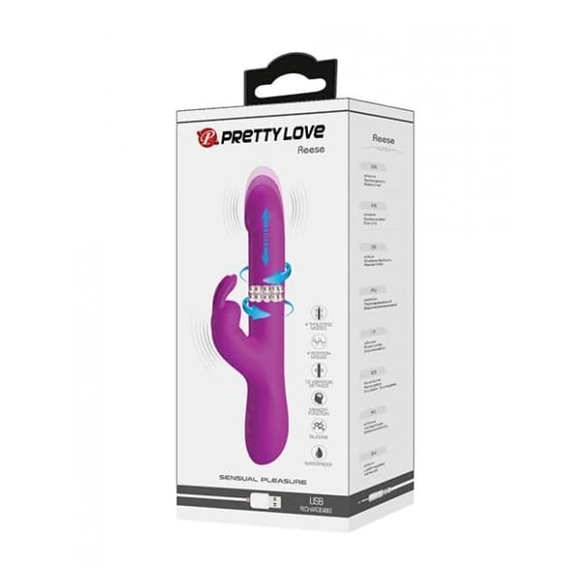 Pretty Love Reese Thrusting Rabbit - Fuchsia - Image 1