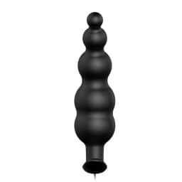 Pretty Love Vibrating Bead Butt Plug Black - Image 6
