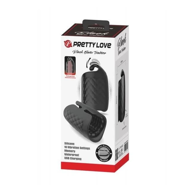 Pretty Love Vibrating Glans Trainer - Black - Image 1