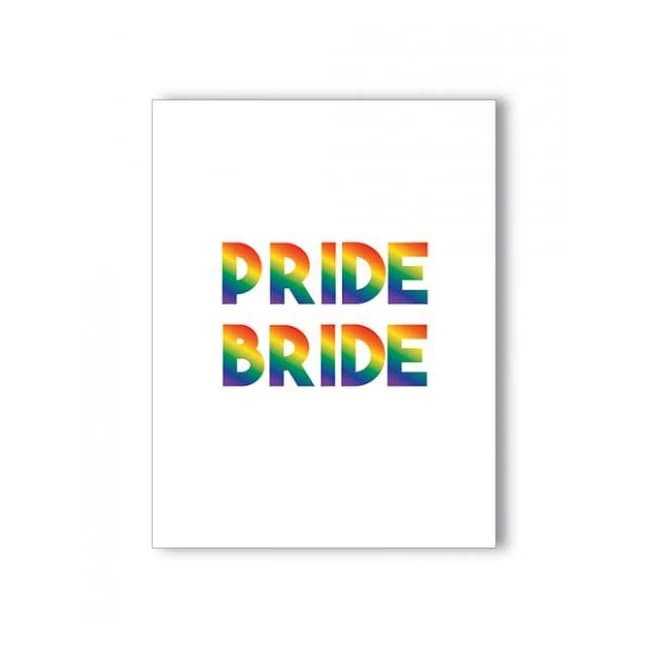 Pride Bride Naughty Greeting Card - Image 1