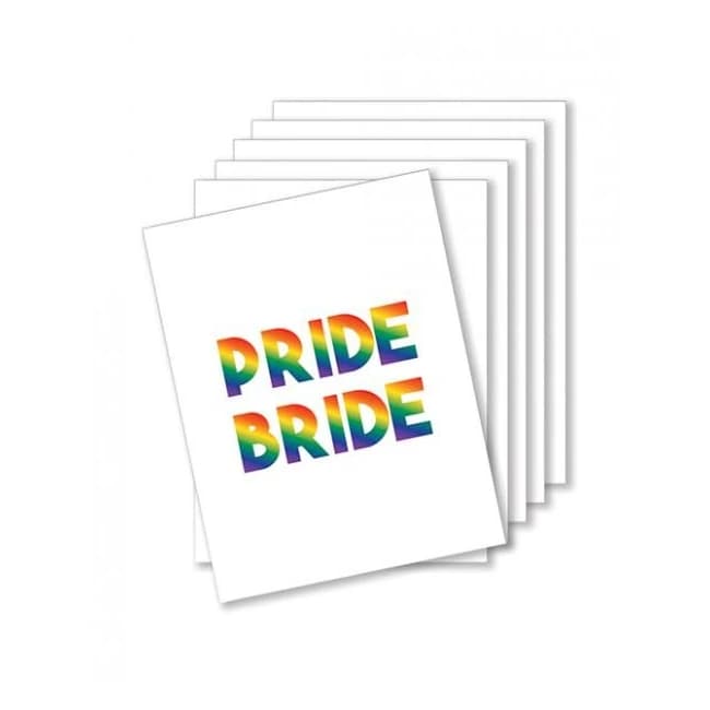 Pride Bride Naughty Greeting Card - Pack of 6 - Image 1