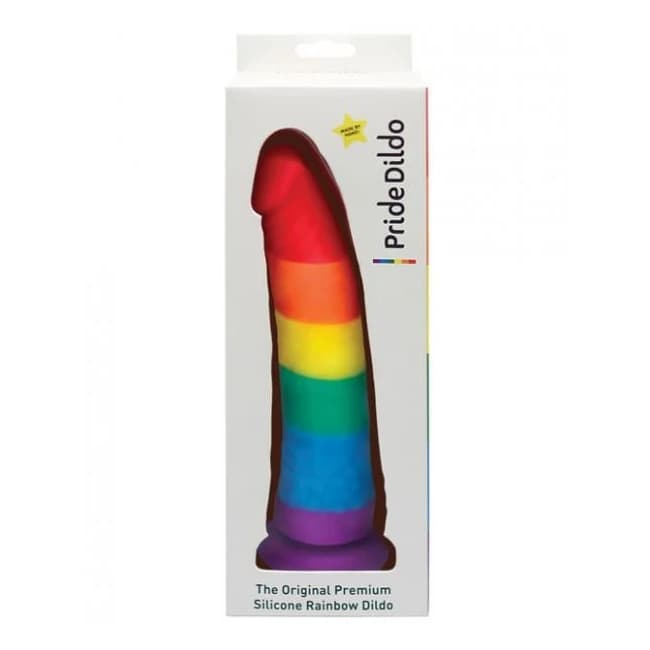 Pride Dildo Realistic Silicone Rainbow - Image 1