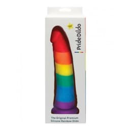 Pride Dildo Realistic Silicone Rainbow, image 1