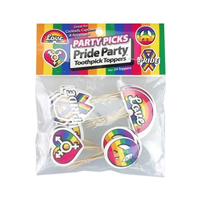 Pride Party Picks 24 Toothpick Toppers - Image 1