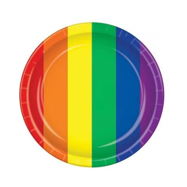 Pride Plates - Rainbow Pack of 8 - Image 1