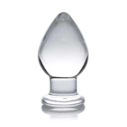 Prisms Molten Wide Glass Butt Plug Clear, image 2