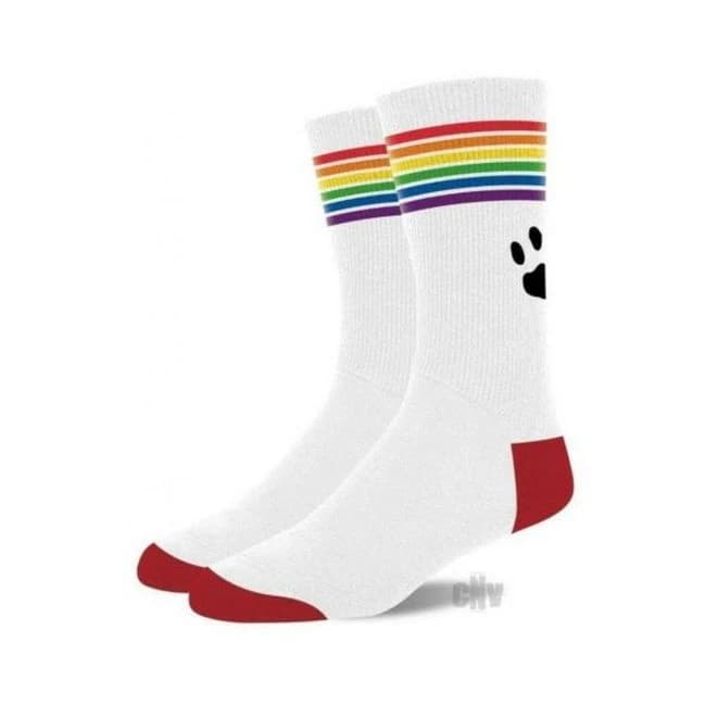 Prowler Pride Socks Wht/rnbw - Image 1