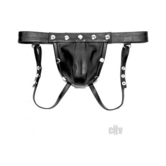 Prowler Red Leather Harn Jock Blk Md - Image 1