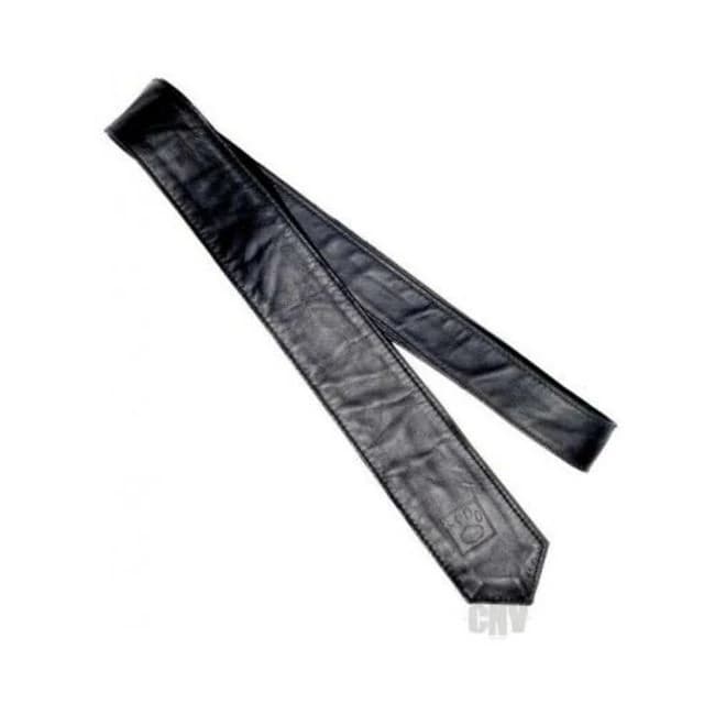 Prowler Red Leather Tie Black - Image 1