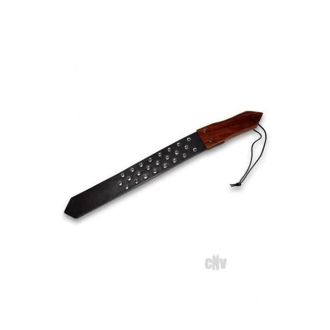 Prowler Red Leather Wood Studded Blk - Image 1