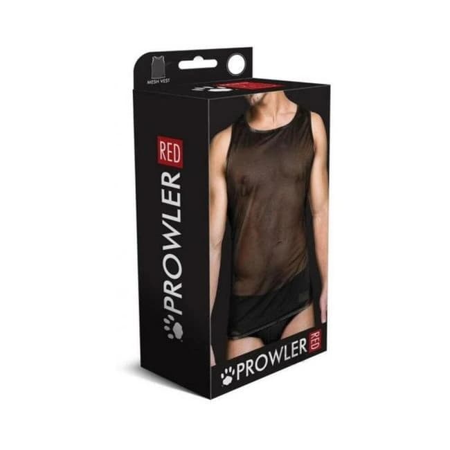Prowler Red Mesh Vest Blk - Image 1