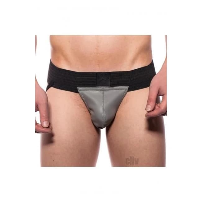 Prowler Red Pouch Jock Grey - Image 1