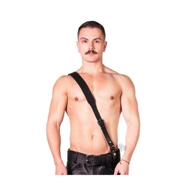 Prowler Red Sam Browne Belt Blk - Image 1