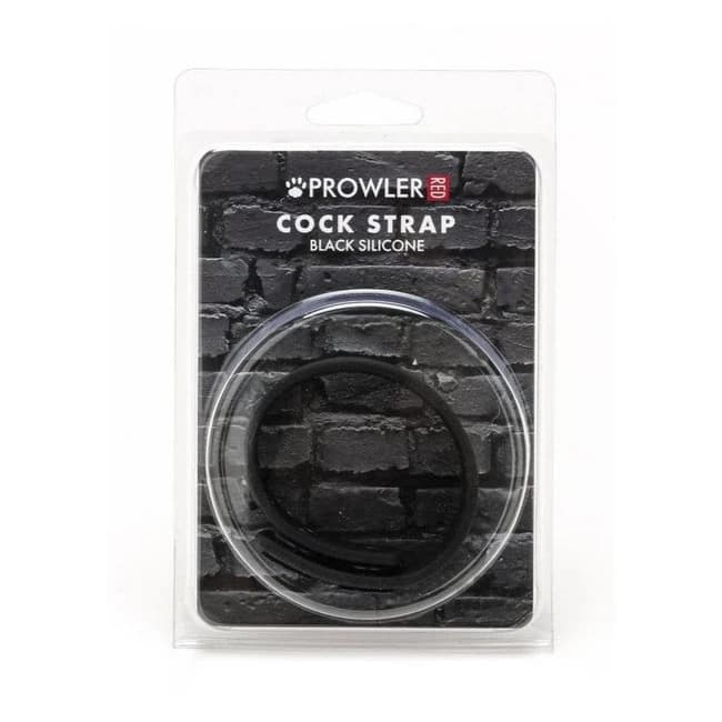 Prowler Red Silicone Cock Strap Blk - Image 1