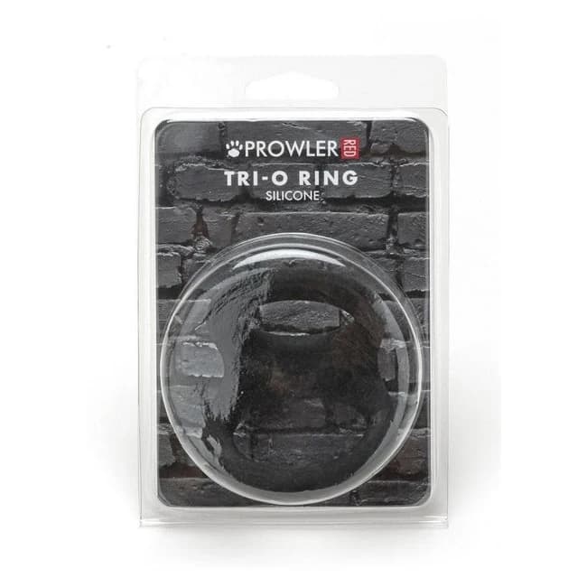 Prowler Red Tri O Silicone Ring Blk - Image 1