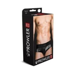 Prowler Red Wetlook Brief Blk, image 1