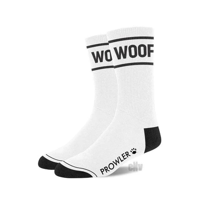 Prowler Red Woof Socks White - Image 1