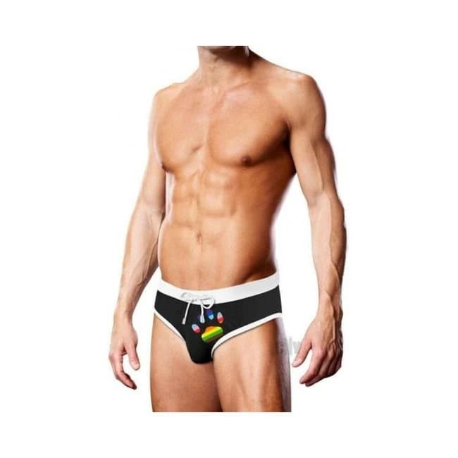 Prowler Swim Blk Oversize Paw Brief - Image 1