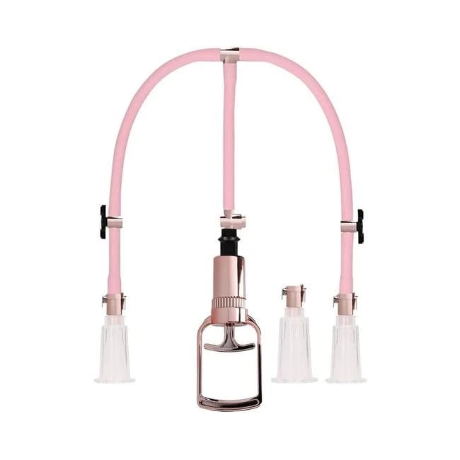 Pumped - Clitoral & Nipple Pump Set  Medium - Rose - Image 1