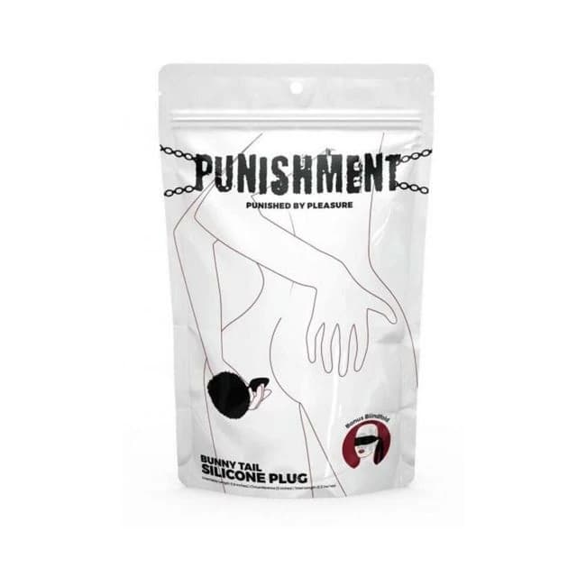 Punishment Bunny Tail Plug Black - Image 1