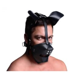 Pup Puppy Play Hood and Breathable Ball Gag - Image 2