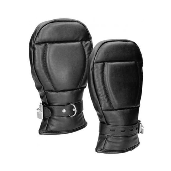 Puppy Play Neoprene Dog Mitts Black - Image 1
