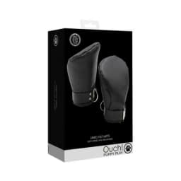 Puppy Play Neoprene Lined Fist Mitts Black, image 2