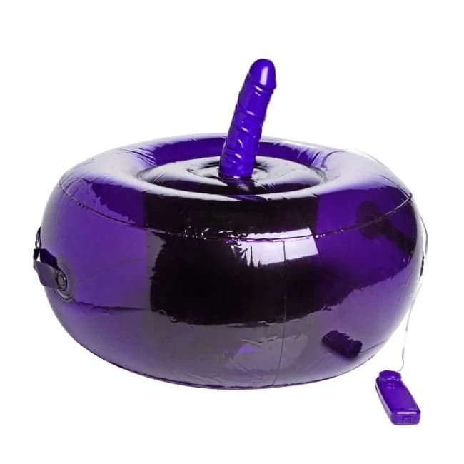 Purple Inflatable Seat with Vibrating Dong - Image 1