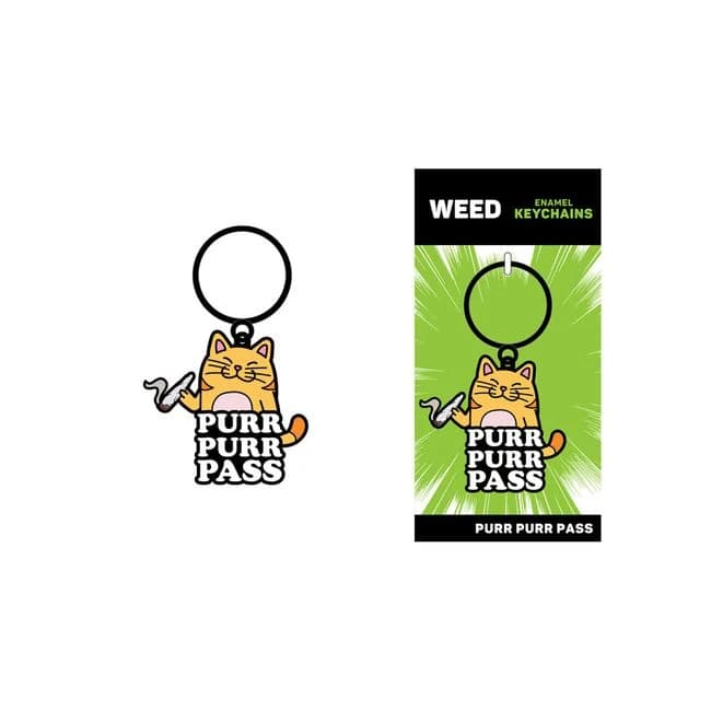 Purr Purr Pass Key Chain - Image 1