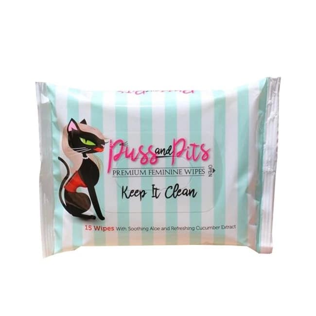 Puss and Pits Wipes 15pk - Image 1
