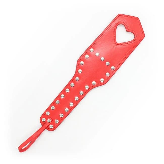 Pvc Heart Cut Out Paddle Red - Image 1